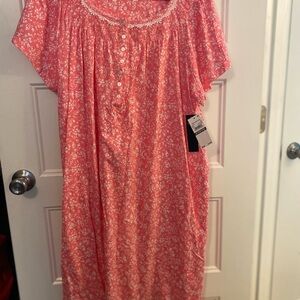 Aria Pink Floral Pajama Dress